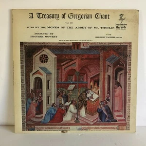 Treasury of Gregorian Chants Vol. III LP Album 1966 Monks Abby of St. Thomas VG+ - Picture 1 of 5