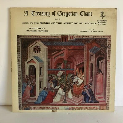 Treasury of Gregorian Chants Vol. III LP Album 1966 Monks Abby of St. Thomas VG+ - Image 1 of 4