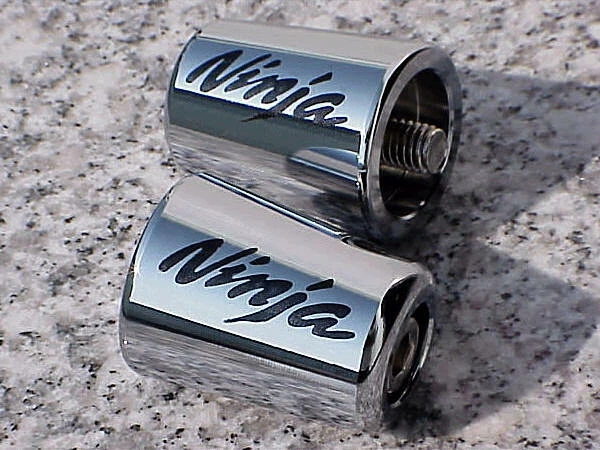 FINALES DE BARRA CROMADOS KAWASAKI NINJA 250 300 500 ZX6 ZX6R ZX7 ZX9 ZX10R ZX12 ZX14 Foto 1 de 1