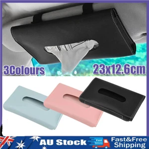 Auto Car Tissue Box Tissue Cover Tissue Holder Paper Holder Organiser Sun Visors - Picture 1 of 16