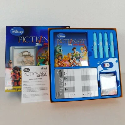 Disney Pictionary DVD Game Drawing Animation Characters Mattel Games Open Box - Image 1 of 4