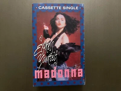 Madonna Express Yourself UK Cassette Single Hard Case RARE 1989 Remix - Image 1 of 3