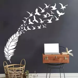 Doves Wall Decal – Vinyl Wall Sticker – Removable Wall Art for Home decor - Picture 1 of 3