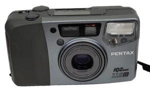 Pentax 35mm Film Camera IQZoom 115M Point Shoot Powers Up For Parts or Repair - Picture 1 of 8