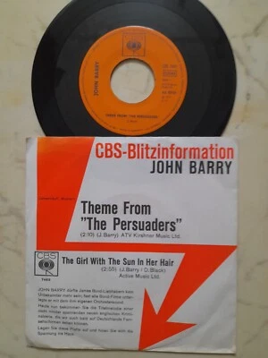 JOHN BARRY Theme from "The Persuaders" *1971 GERMAN CBS PROMO VINYL SINGLE* - Bild 1 von 2