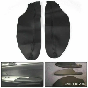 Cubierta de reposabrazos con paneles de puerta delantera de cuero negro apta para Honda Accord 2008-2012 nueva - Imagen 1 de 12