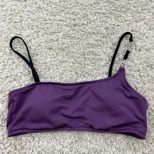 Merona medium womens swimsuit bikini top purple lightly padded - Picture 1 of 6