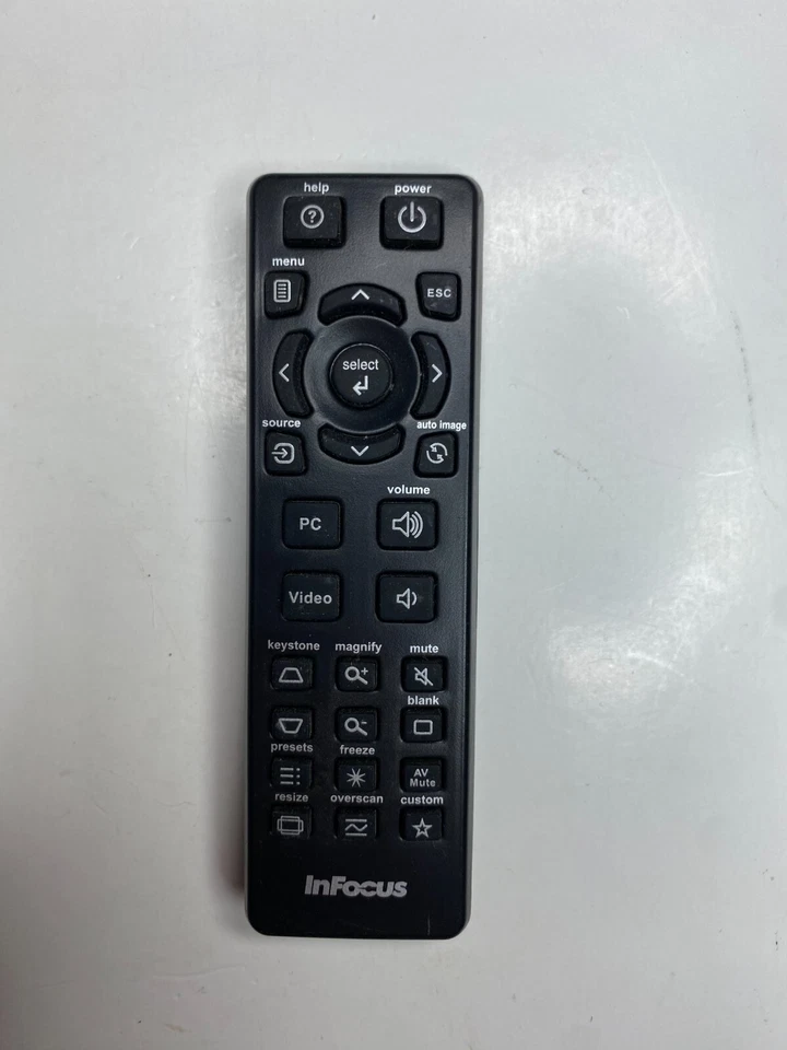 InFocus OEM Projector Remote Control for IN1124 IN1126 IN134UST IN136UST IN3134A - Image 1 of 2