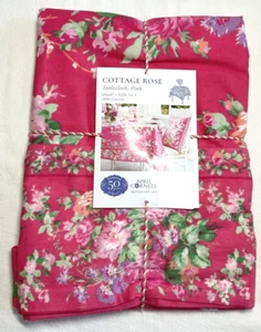 APRIL CORNELL TISCHDECKE 60 X 60 COTTAGE ROSE ROSA SITZE 4 100 % BAUMWOLLE NEU IN VERPACKUNG - Bild 1 von 2