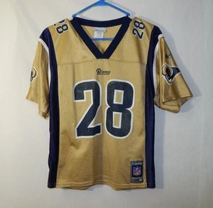 Marshall Faulk St. Louis Rams NFL Football Jersey Reebok Size YOUTH MEDIUM - Picture 1 of 8