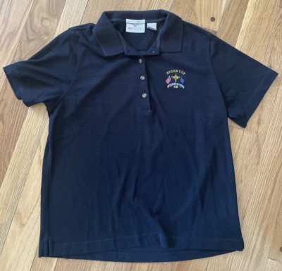 Camisa polo de golf Ryder Cup Oakland Hills negra manga corta cuello M Foto 1 de 4