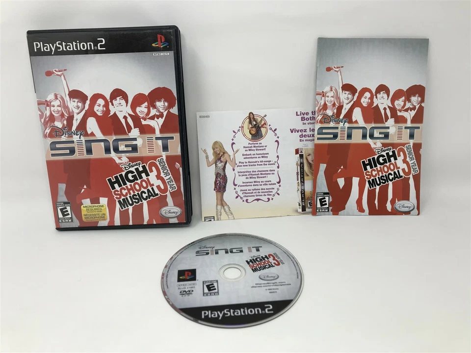 Disney Sing It: High School Musical 3 - Senior Year - Sony Playstation 2 PS2 CIB - Image 1 of 1