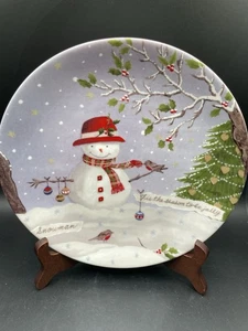 Lenox Weihnachten Collage Snow Follies 8 1/2" Partyteller - Bild 1 von 2