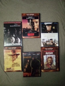 Clint Eastwood 6 DVD Collection: Pale Rider, Unforgiven, Outlaw Josey Wales +++ - Picture 1 of 16