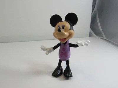Фигурка Disney Minnie Mouse 3,5 дюйма пластиковое фиолетовое платье шарнирная игрушка - Изображение 1 из 4