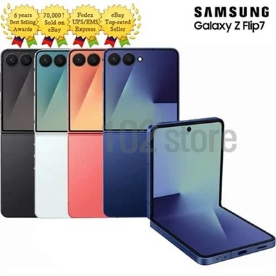 SAMSUNG Galaxy Z Flip 7 5G SM-F766 256GB/512GB Unlocked Flip Phone - Image 1 of 2
