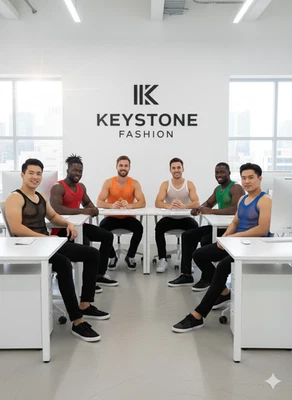 Mens Crystal Mesh Fishnet String Vest Tank Top Marina Small to 5XL - Image 1 of 4