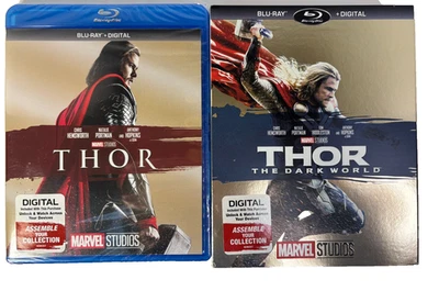 Marvel Studio Thor & Thor: The Dark World [Blu-ray] Lot Brand New Factory Sealed Foto 1 de 3