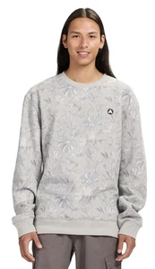 Sudadera Airwalk Para Hombres Gris Estampado Floral Cuello Redondo LS Talla Pequeña Nueva con Etiquetas Precio de venta sugerido por el fabricante $48 - Imagen 1 de 6