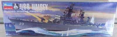 RARE MISB 1969 issue Monogram 1/400 Missile DLG USS HALSEY DLG-23, later CG-23 - Image 1 of 4