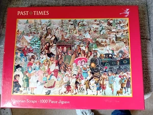 Past Times "Victorian Scraps" 1000 Piece Jigsaw Puzzle. Used. Complete. - Picture 1 of 3