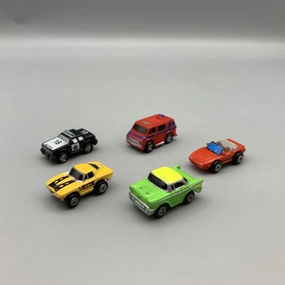 Vintage 1980s Galoob Micro Machines Lot of 5 Cars Police Vette Ambulance Toy Set - Image 1 of 4