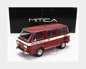 1:18 MITICA Fiat Fiat 850 Familiare Vigili Del Fuoco 1970 Red MITICA201017-D - Foto 1 di 2
