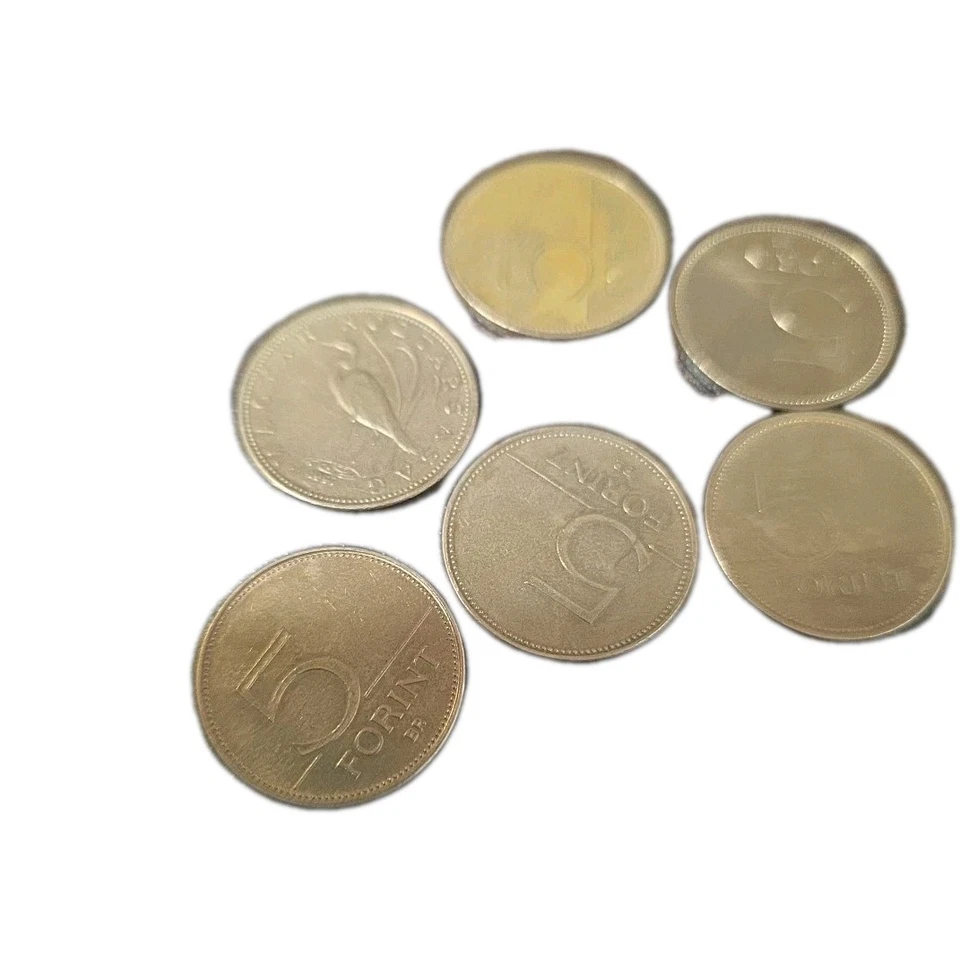 HUNGARY 5 FORINT COIN 1990s 2000s Hungarian Five Cents 5c Lot Of 6 - Image 1 of 3