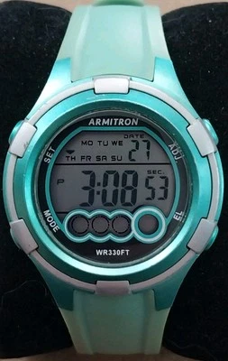 Reloj Digital Armitron ProSport 45/7053 M1099 Cronógrafo Alarma Temporizador Doble Hora Foto 1 de 4
