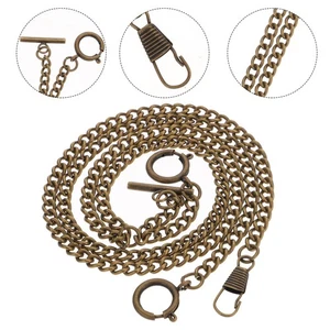  3 piezas Exquisito Reloj Colgante Cadena Bolsillo Cadena Cuerda para Reloj de Bolsillo Hombre - Imagen 1 de 12