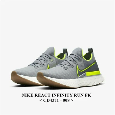 NIKE REACT INFINITY RUN FLYKNIT CD4371 - 008 ,Men's Running Shoes,NWB, "NO LID" - Image 1 of 4