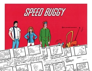 SPEED BUGGY TV Series, 92 Storyboards, Hanna-Barbera Saturday Morning Cartoon - Picture 1 of 9