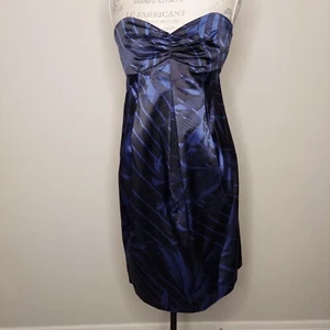Ted Baker Strapless Empire Waist Blue Mini Cocktail Party Dress Size 2 (6) - Bild 1 von 5