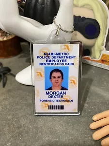 Identificación con foto de Dexter Morgan Miami Metro - Llavero homenaje - Llavero novedad - Imagen 1 de 9