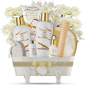 Elegant Spa Gifts for Women, Relaxation Gifts for Her, Bath and Body Gift Set - Picture 1 of 8