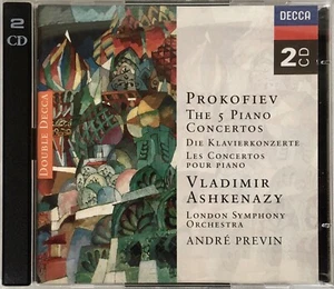PROKOFIEV THE 5 PIANO CONCERTOS ASHKENAZY PREVIN 2CD DECCA - Imagen 1 de 2