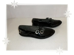 K - Superbes Chaussures Ballerines Vernies Noires Kickers Pointure 35 Neuves - Imagen 1 de 6