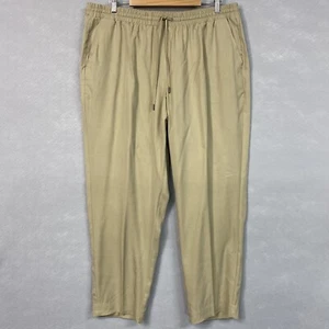 NWT Ruby Rd Precious Cargo Pants Women’s 1X Rattan Tan Elastic Waist Drawstring - Picture 1 of 15