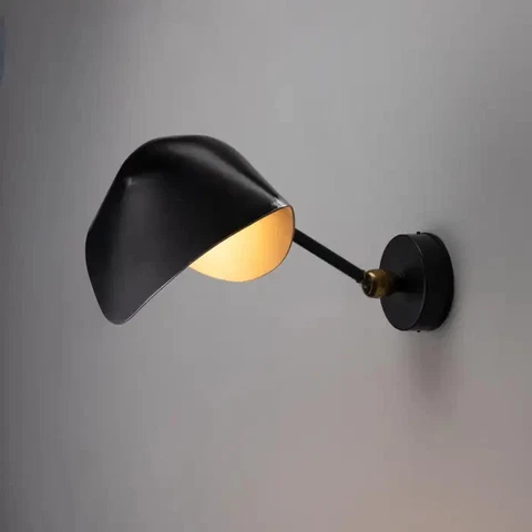 Yellow Color Lamp For Bed Room Rare Single Wall Sconce by Serge Mouille Cover