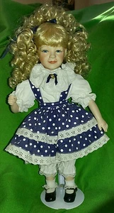 BEAUTIFUL Kingstate The Dollcrafter Porcelain Doll EXCELLENT CONDITION w/Stand - Picture 1 of 4