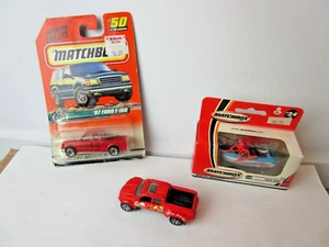 Matchbox HANDY MANNY Badlander MB732 97 ford F-150 24 Wave King Boat Toy car Lot - Picture 1 of 5