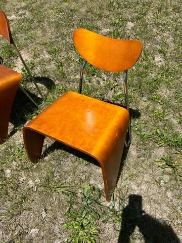 vintage MCM bentwood and chrome chairs Cover