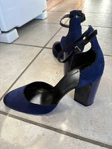 Pierre Hardy Navy blue Suede High Heels 40/10 - Picture 1 of 6