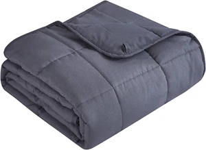 Weighted Blanket (25Lbs 60"X80" Queen Size) Cooling Breathable Heavy Blanket Mic - Picture 1 of 5