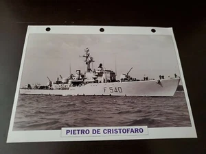 Italian Navy Pietro De Cristofaro Photo And Fact Sheet 1965 - Foto 1 di 2