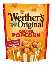 4 Bags Werther's Original Caramel Popcorn Classic Caramel 5.29 Oz Bag