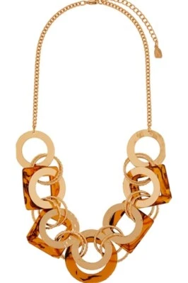 Monsoon Accessorize Resin Links Collar Bnwt Anillos de oro Foto 1 de 4