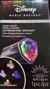 Disney Magic Holiday Mickey Mouse Whirl-A-Motion Projection Reflector LED Light - Picture 1 of 1