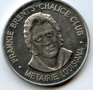 Dobloon Mardi Gras: Frankie Brent's Chalice Club 1975 aluminio - Imagen 1 de 2