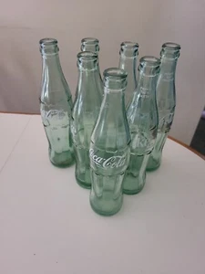 7 Vintage 10 oz. Coca-Cola 1970's Bottles White Lettering Embossed bottoms (c43 - Picture 1 of 20